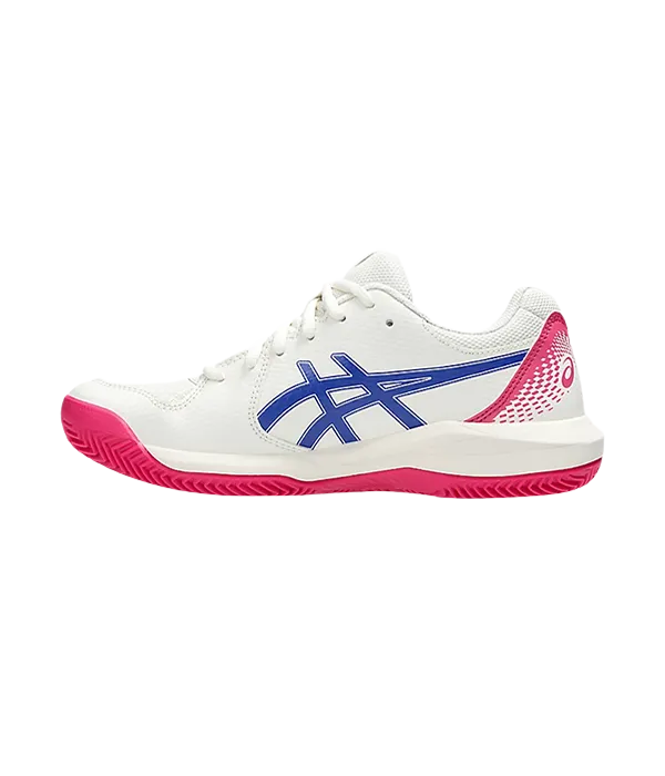 Padel Shoes Asics Gel-Dedicate 8 Clay Cream/Dark Cobalt Mujer 2025