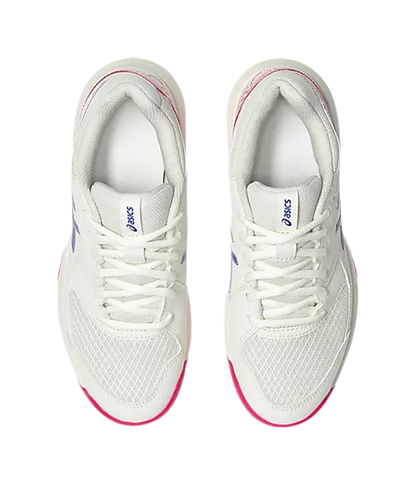 Padel Shoes Asics Gel-Dedicate 8 Clay Cream/Dark Cobalt Mujer 2025