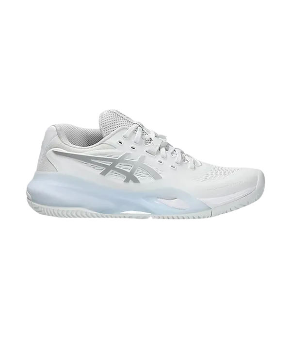Padel Shoes Asics Gel-Resolution X Clay White/Pure Silver Mujer 2025