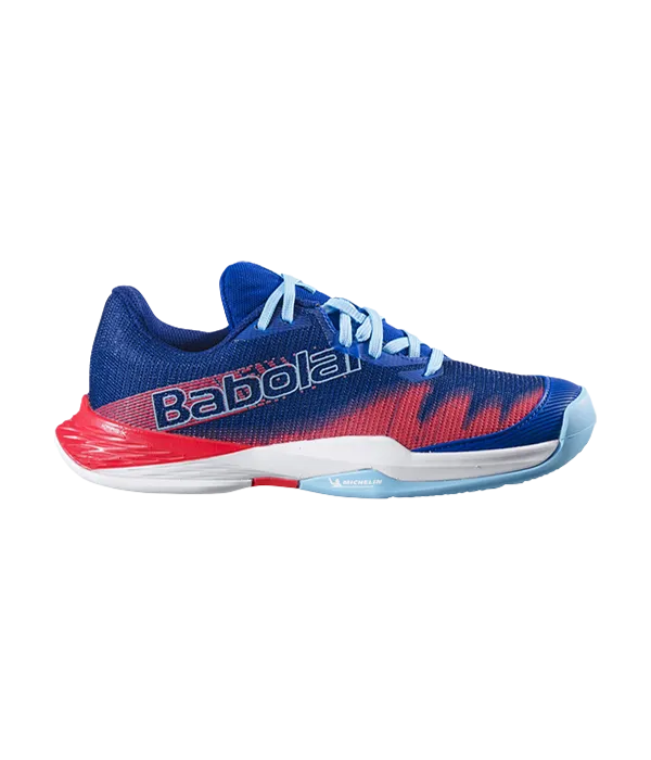 Padel Shoes Babolat Jet Premura 2 Junior Boy Blue/Poppy Red