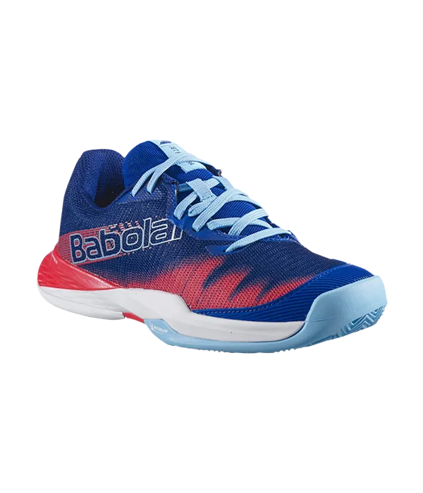 Padel Shoes Babolat Jet Premura 2 Junior Boy Blue/Poppy Red