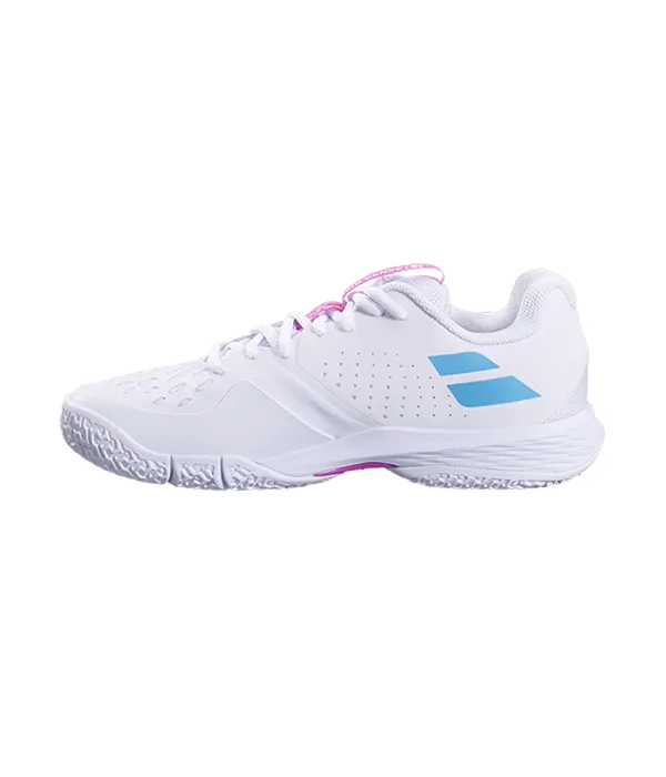 Padel Shoes Babolat Sensa Rise Mujer White/Rhodamine Red 2025