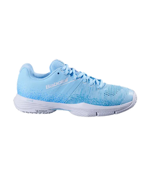Padel Shoes Babolat Sensa Sky Blue/Tigerlily Mujer 2025
