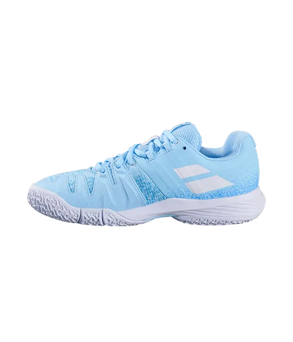 Padel Shoes Babolat Sensa Sky Blue/Tigerlily Mujer 2025