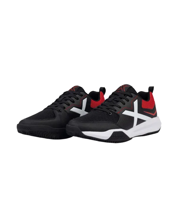 Padel Shoes Munich Focus 02 Negro/Rojo 2025