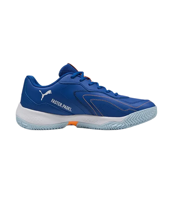 Padel Shoes Puma Nova Smash Vivid Blue/White/Hit Fire 2025