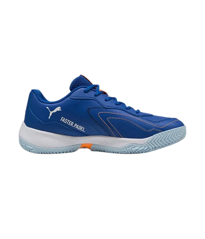 Padel Shoes Puma Nova Smash Vivid Blue/White/Hit Fire 2025