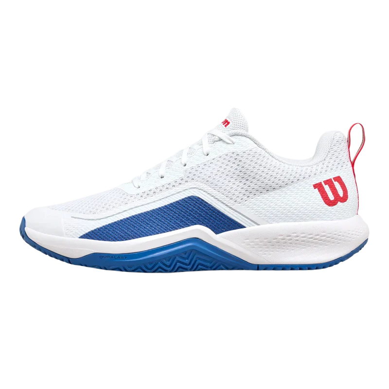 Padel Shoes Wilson Rush Pro Lite White/Deja Vu Blue /Wilson Red 2025