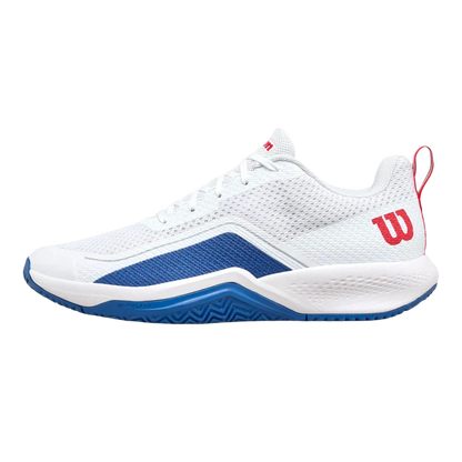 Padel Shoes Wilson Rush Pro Lite White/Deja Vu Blue /Wilson Red 2025