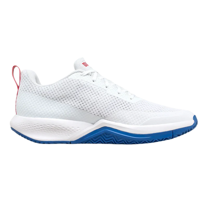 Padel Shoes Wilson Rush Pro Lite White/Deja Vu Blue /Wilson Red 2025