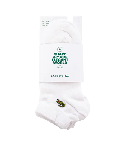 Socks Lacoste Cortos Blancos (Pack x3) 2025