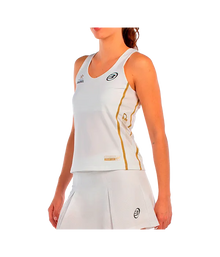 Camiseta Tirantes Bullpadel Acora Mujer White 2025 Premier Padel