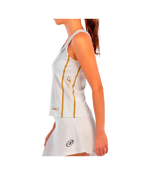 Camiseta Tirantes Bullpadel Acora Mujer White 2025 Premier Padel