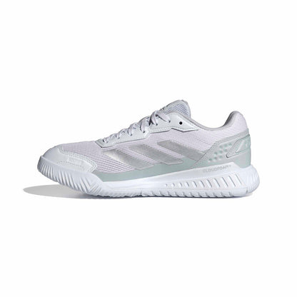Adidas Courtquick Women Padel Shoes | White & Silver