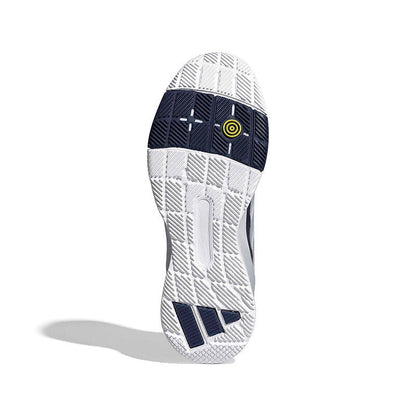 Adidas Crazyquick Men Padel Shoes LS | White & Silver & Blue