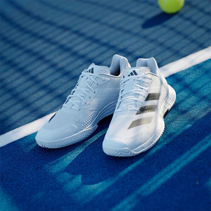 Adidas Defiant Speed 2 Men Padel Shoes | White & Black & Grey