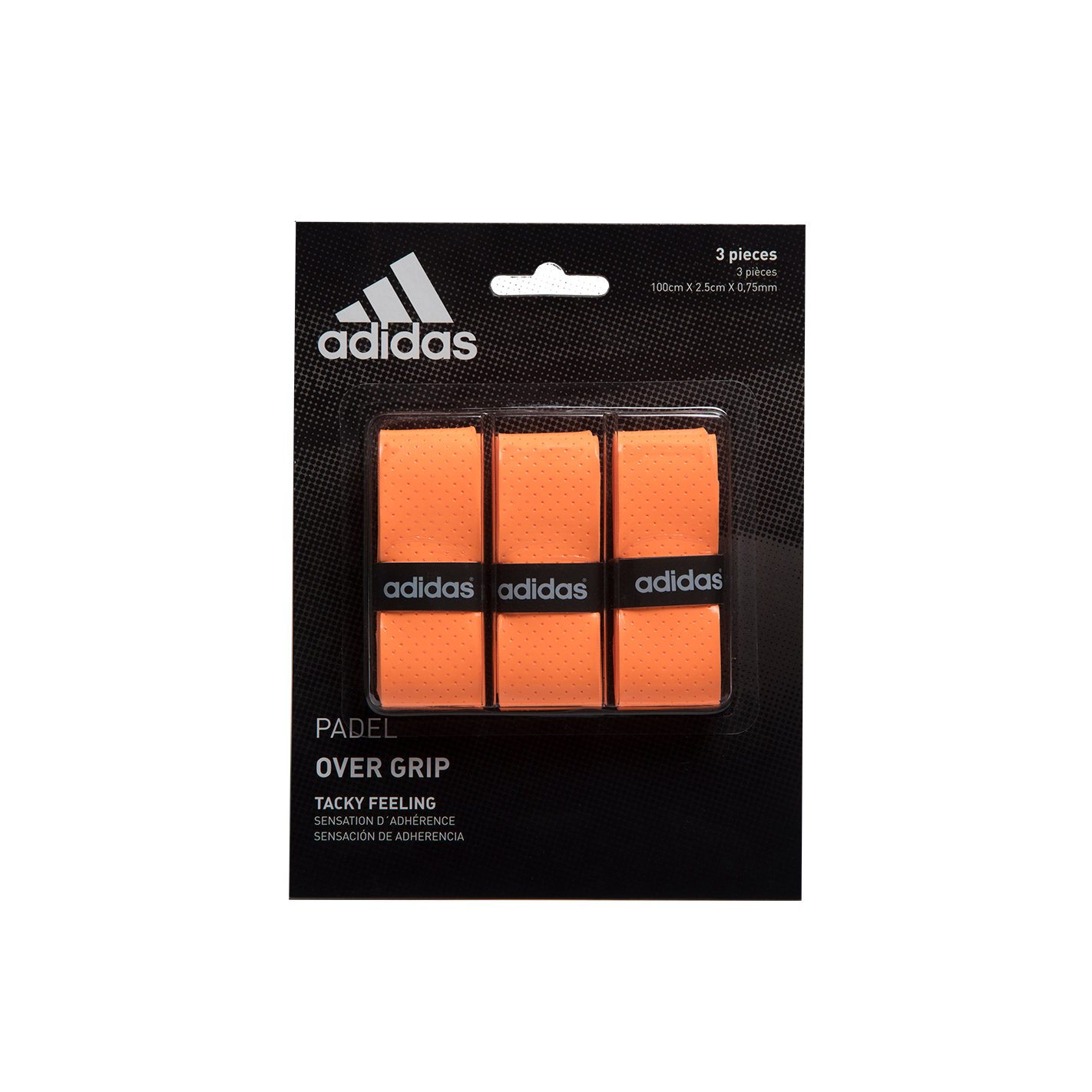Adidas Overgrips Padel Tennis Pickleball Accessory Pack of 3 Units Orange