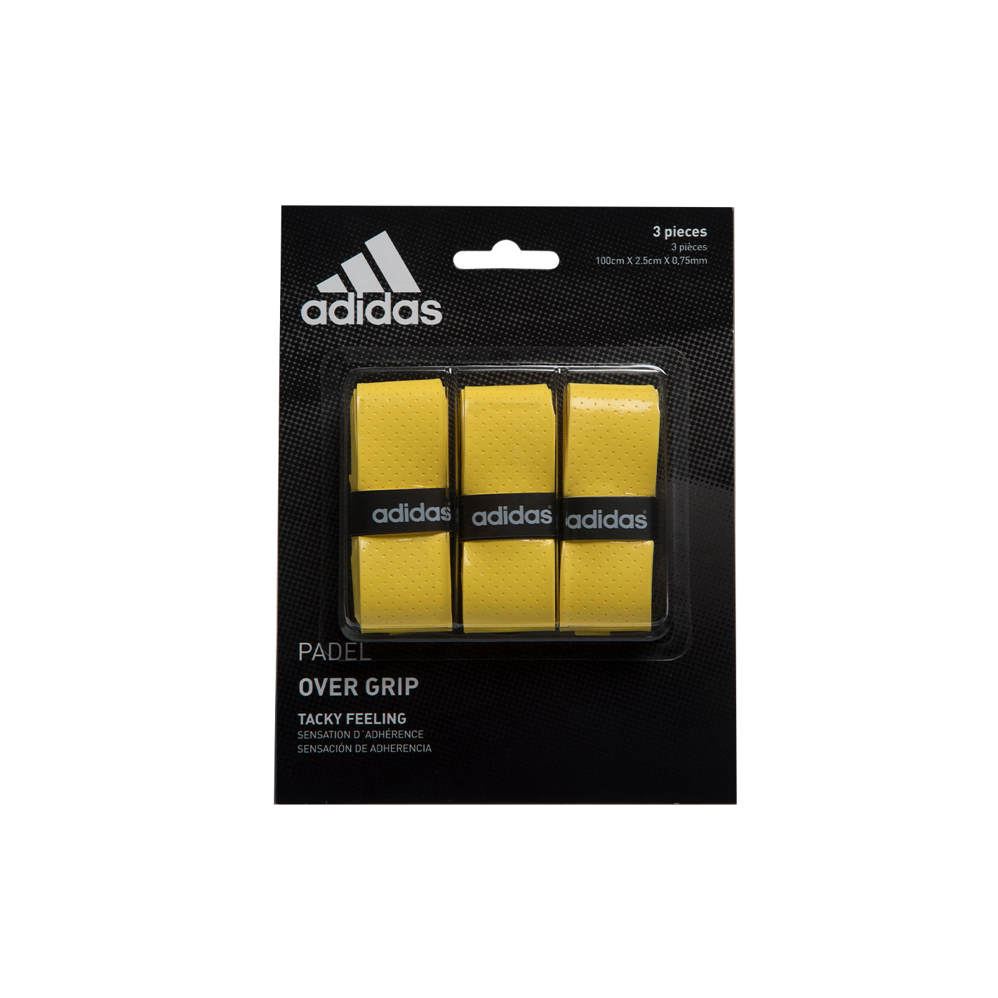 Adidas Overgrips Padel Tennis Pickleball Accessory Pack of 3 Units Yellow