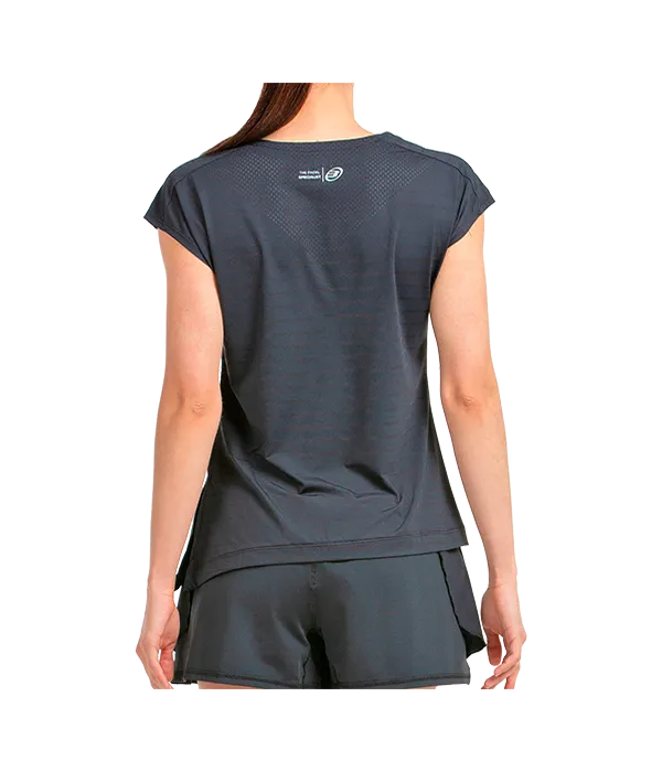 Camiseta Bullpadel Adoros Mujer Negro 2025