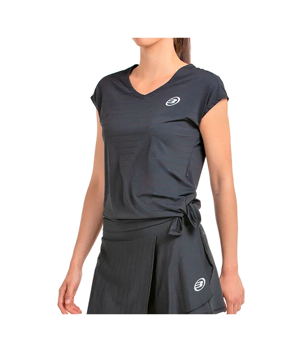 Camiseta Bullpadel Adoros Mujer Negro 2025
