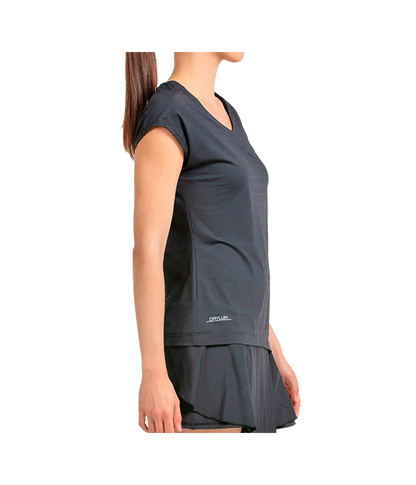 Camiseta Bullpadel Adoros Mujer Negro 2025
