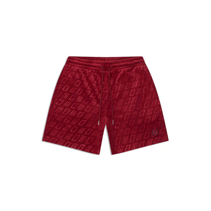 Sergio Tacchini Bandiera Debossed Velour Short | Rhubarb