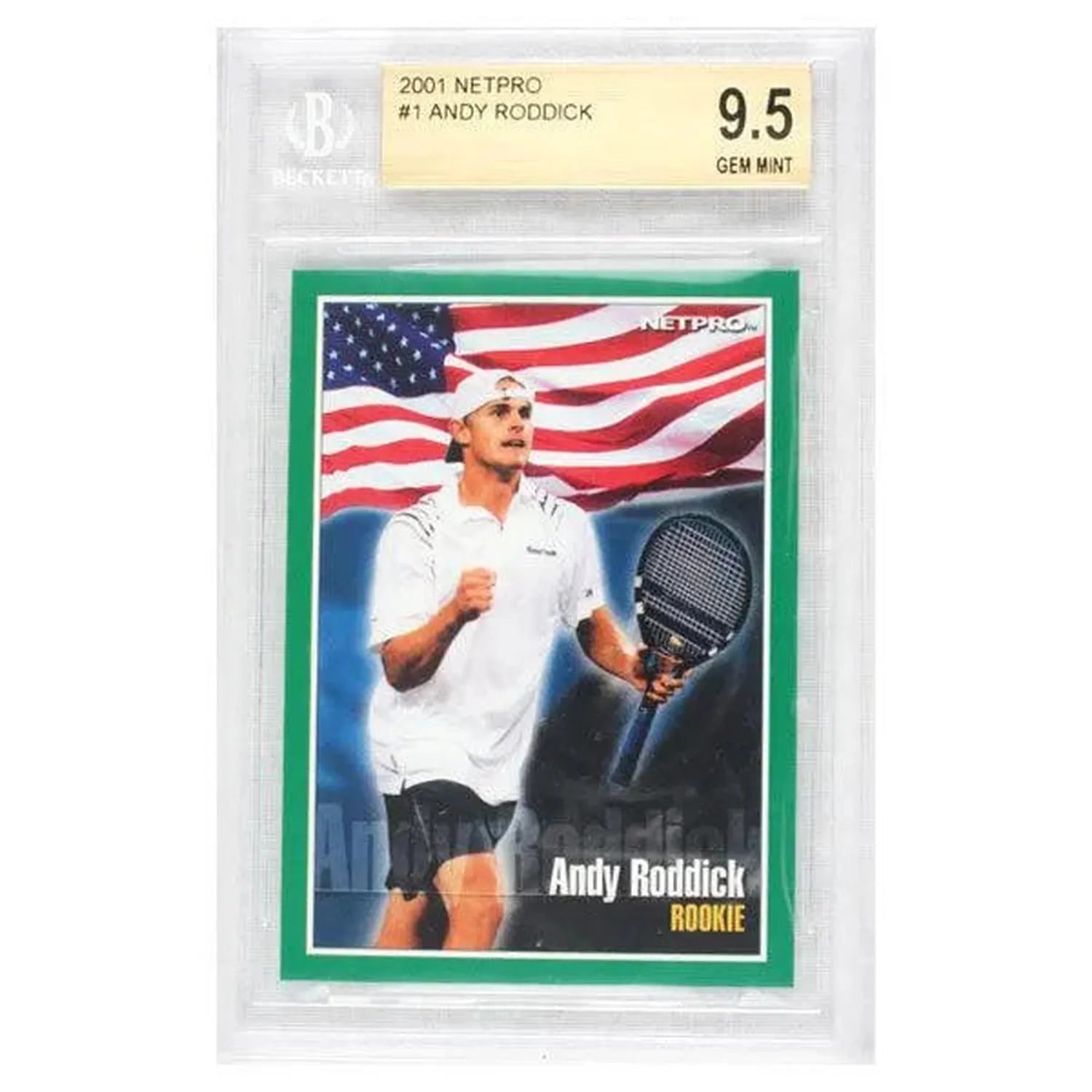 Andy Roddick 2001 NETPRO Tour Star Rookie Card (Beckett Rated)Tienda Tennis