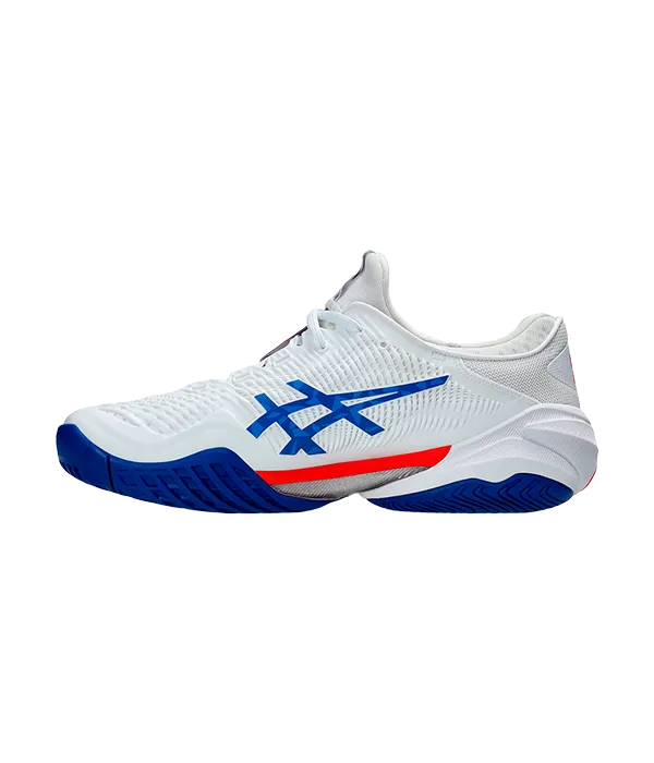 Padel Shoes Asics Court FF 3 Novak Clay White/Asics Blue