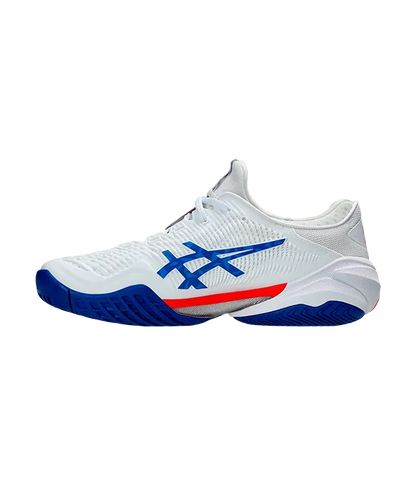 Padel Shoes Asics Court FF 3 Novak Clay White/Asics Blue