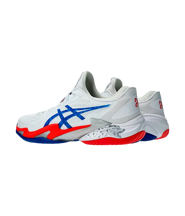 Padel Shoes Asics Court FF 3 Novak Clay White/Asics Blue