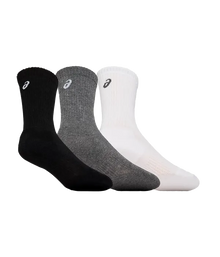 Socks Asics Crew (Pack x 3) White / Negro / Gris