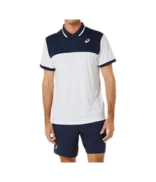 Polo Asics Court Blanco/Azul marino
