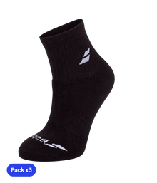 Socks Babolat Quarter Negro (pack x3)