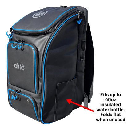 Oktō Pro Elite Paddle Sports Backpack | Black & Blue