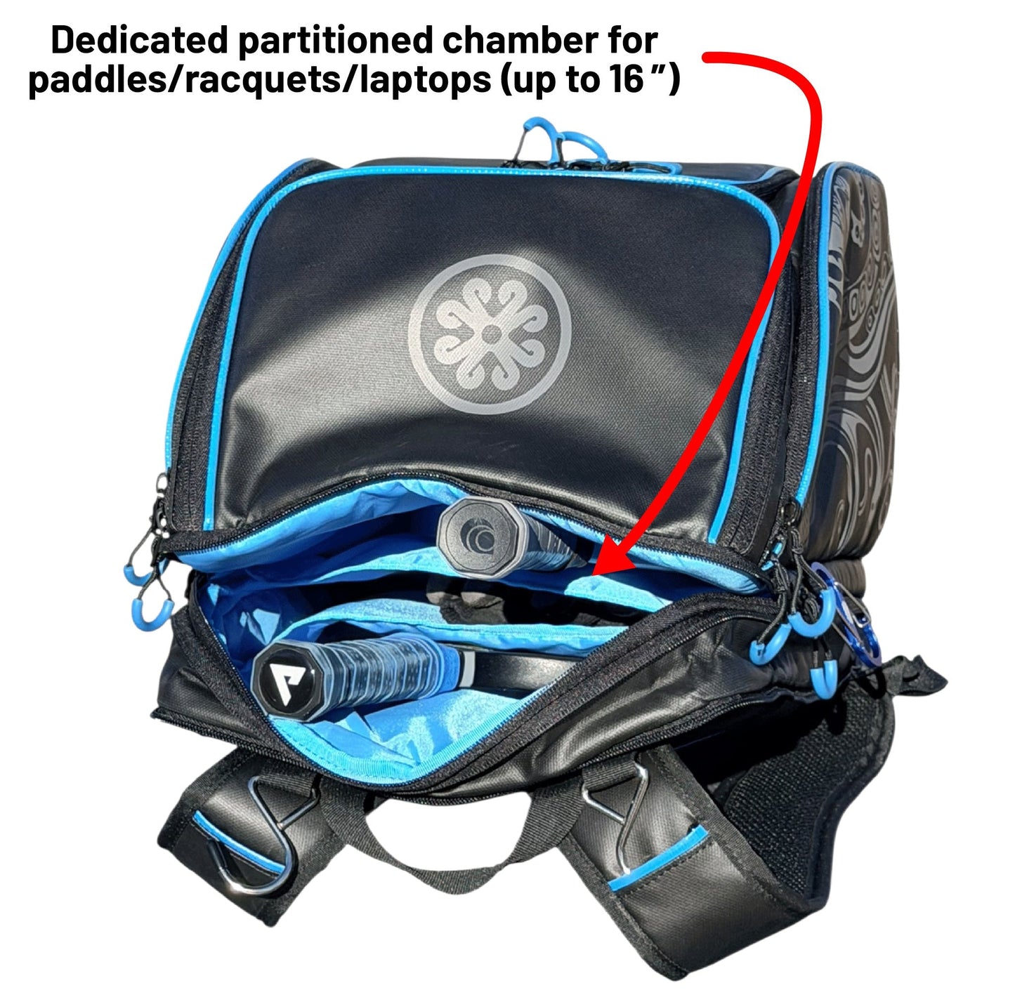 Oktō Rec Lite Paddle Sports Backpack | Black & Pink