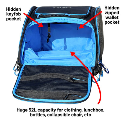 Oktō Rec Lite Paddle Sports Backpack | White & Teal