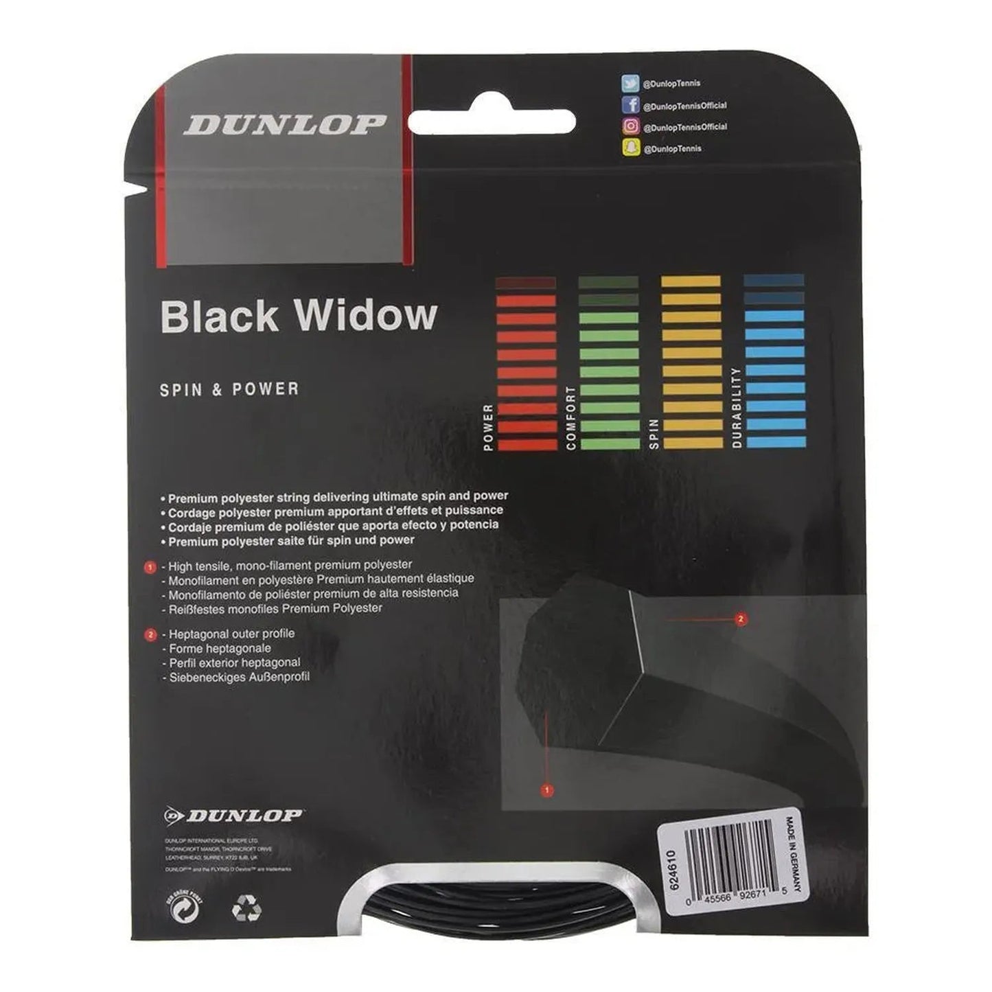 Black Widow Tennis StringTienda Tennis