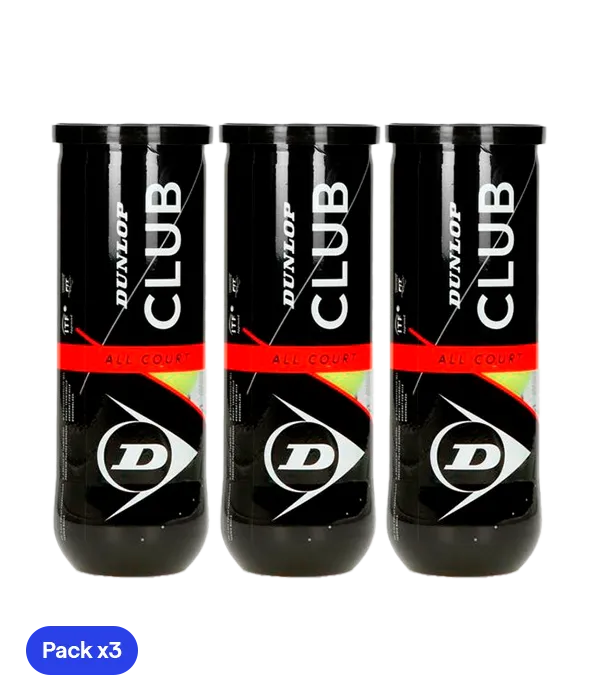 Balls  Dunlop Club All Court (Pack x3)