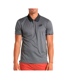Polo Bullpadel UNETE Gris Cuello Oscuro