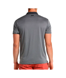 Polo Bullpadel UNETE Gris Cuello Oscuro