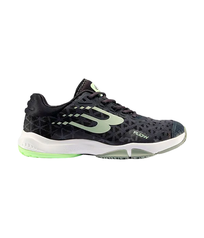 Padel Shoes Bullpadel Flow 24V Negro/Eucalipto