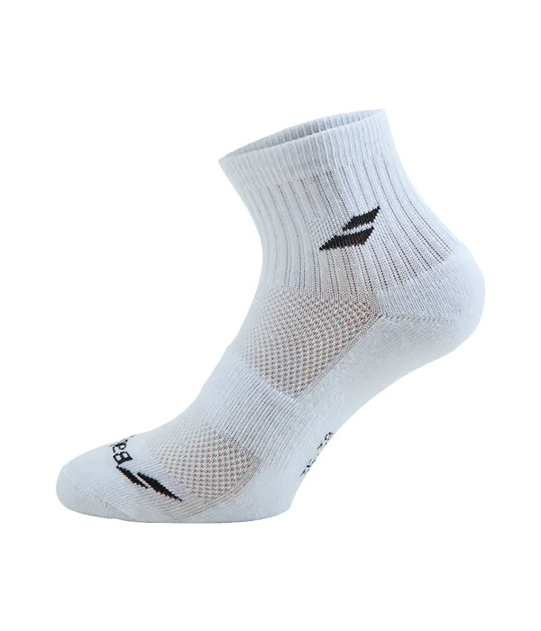 Socks Babolat Quarter White (pack x3)