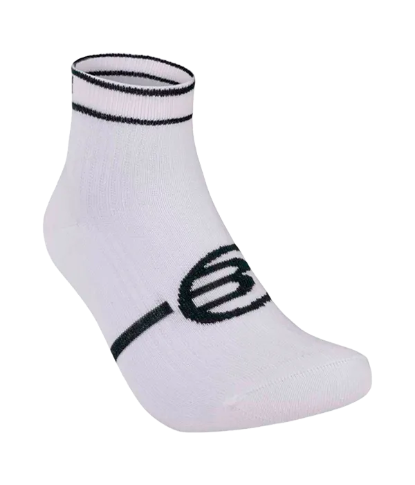 Socks Bullpadel BP2402 Mujer Blanco/Negro/Morado 2025 (Pack x3)