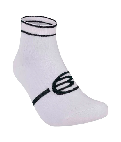 Socks Bullpadel BP2402 Mujer Blanco/Negro/Morado 2025 (Pack x3)