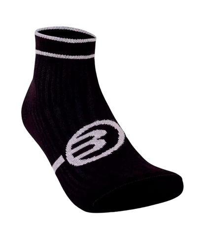 Socks Bullpadel BP2402 Mujer Blanco/Negro/Morado 2025 (Pack x3)