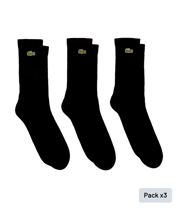 Socks Lacoste Sport (x3) Negro