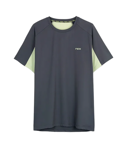 Camiseta NOX Pro Gris Oscuro/Verde