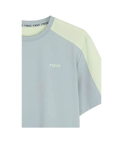 Camiseta NOX Pro Gris Claro/Verde