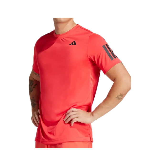 Camiseta Adidas B Club 3STR Tee Rojo 2025