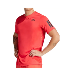 Camiseta Adidas B Club 3STR Tee Rojo 2025